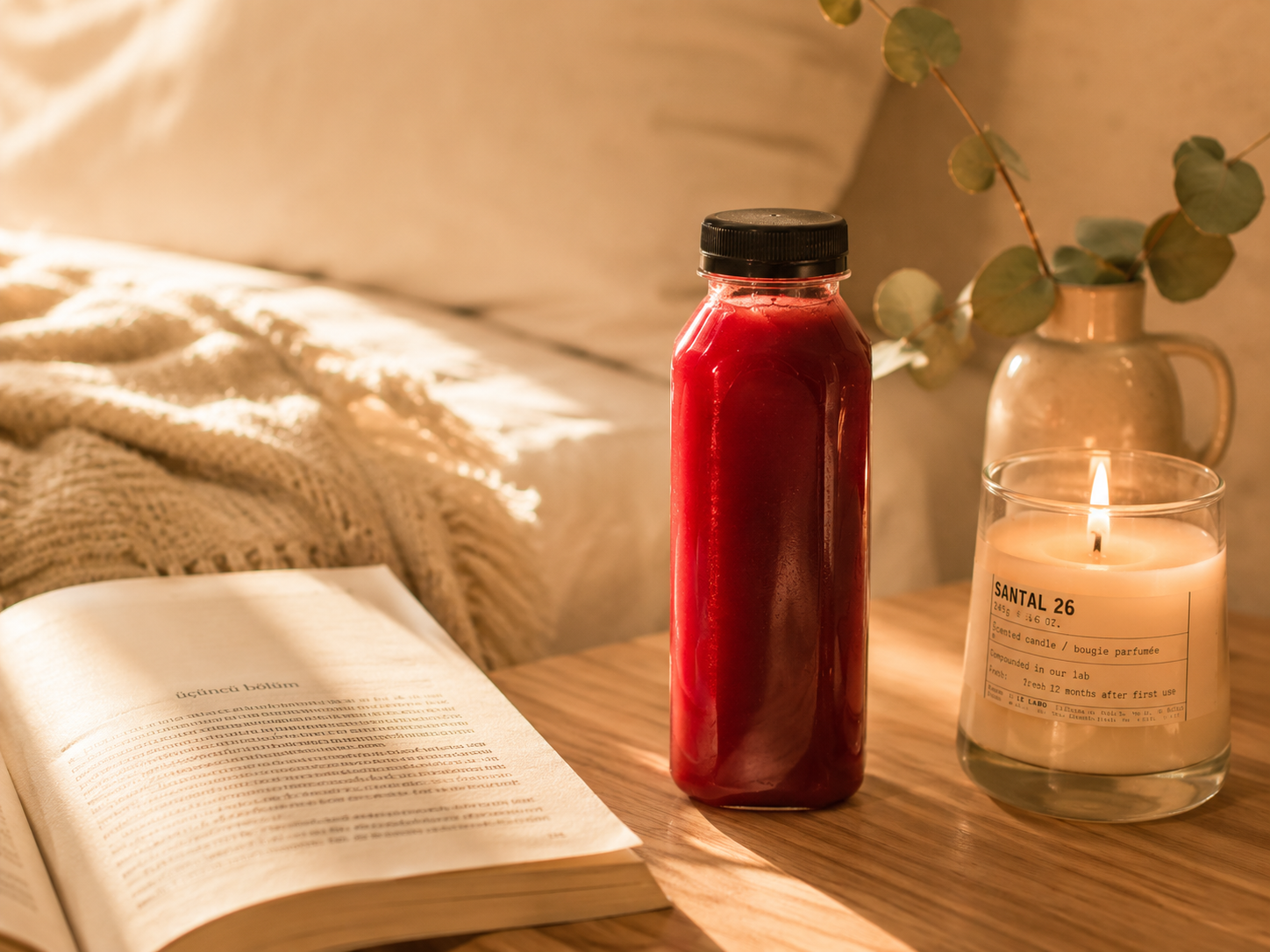 Bouteille de jus Zynatroze bio pour réduire le stress et l'anxiété