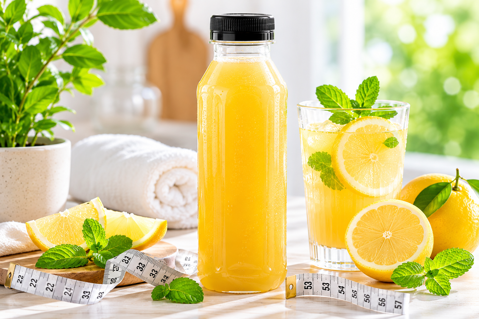 Bouteille de jus Zynatroze bio pour éliminer le ventre gonflé et les ballonnements