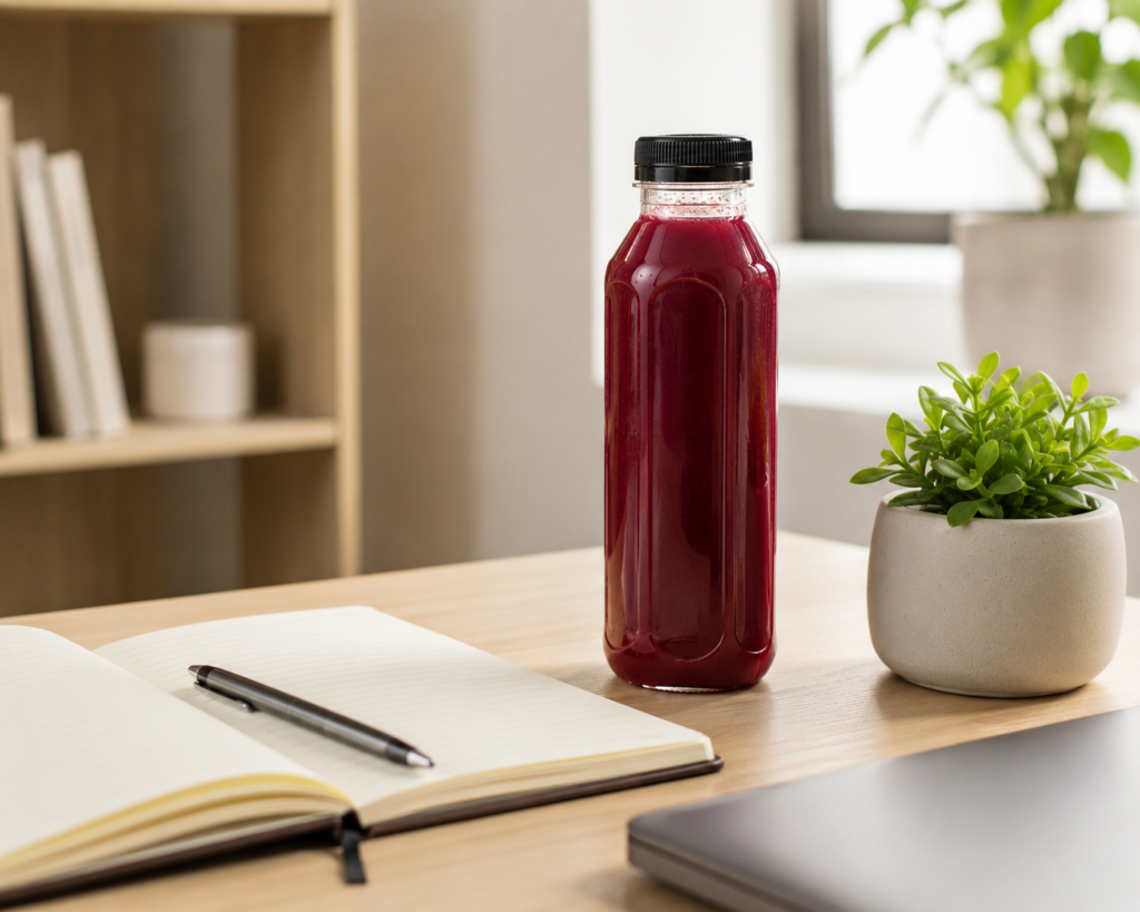 Bouteille de jus Zynatroze bio pour surmonter le surmenage intellectuel
