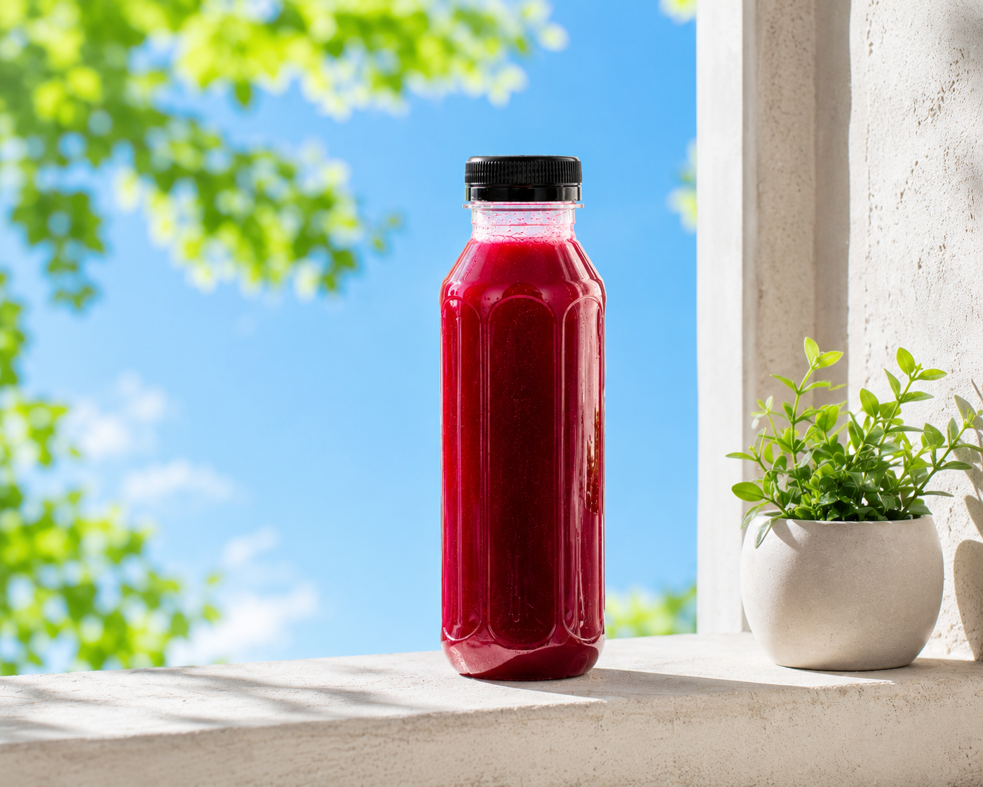 Bouteille de jus Zynatroze bio pour une détox anti-pollution et la protection cellulaire